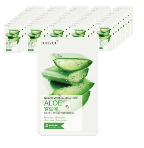 EUNYUL Natural Moisture Face Mask Sheet Pack Soothing Moisturzing 22ml*10ea