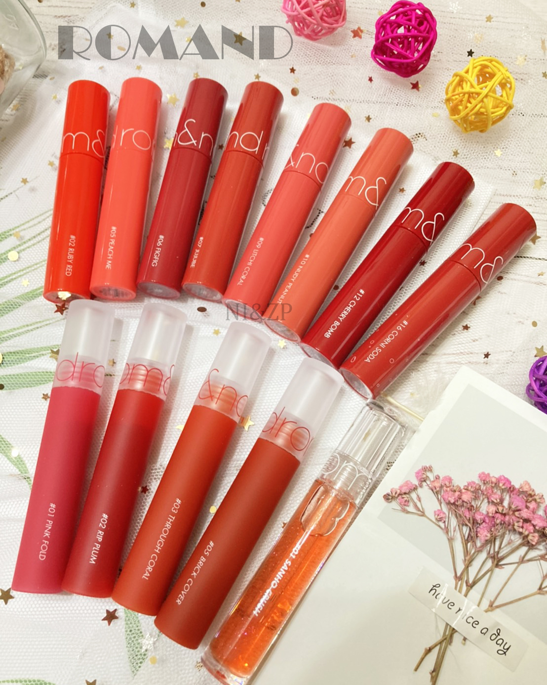 A Comparison Guide to rom&nd's Glossy Lip Tints