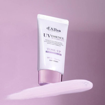 d'Alba Waterful Tone Up Sun Cream 50ml- Purple Correcting SPF50+PA++++