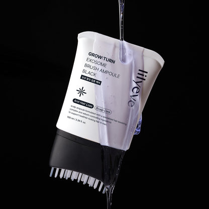lilyeve Grow Turn Exosome Brush Ampoule Prime 100ml, Built-in Brush,Suit for man,
