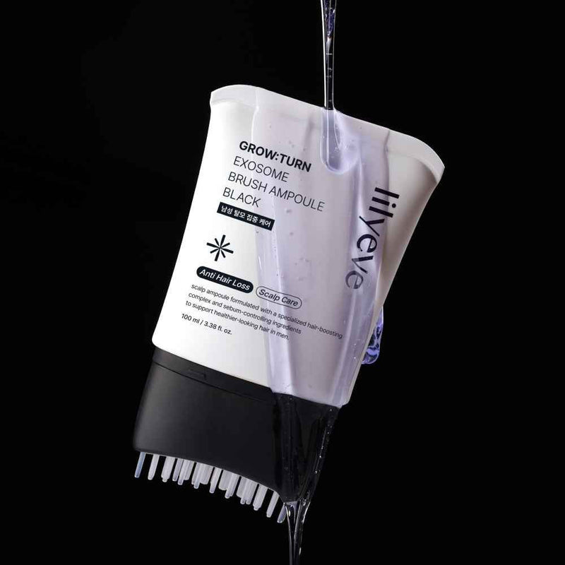 lilyeve Grow Turn Exosome Brush Ampoule Prime 100ml, Built-in Brush,Suit for man,