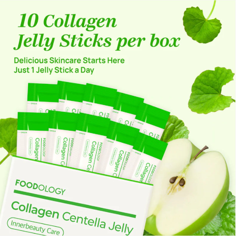 FOODOLOGY Coleology Centella Jelly 1box/10 Sticks -just 1 jelly stick a day