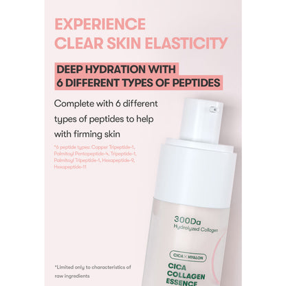 [VT COSMETICS] CICA Collagen essence 30ml Cream 30ml Skin Elasticity, 300 Da low-molecular collagen,  Sagging Skin