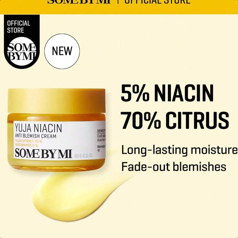 SOME BY MI Yuja Niacin Anti Blemish Cream - 2.02Oz, 60ml
