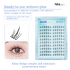 [100% Original] Inhak Upgrade Glue-Free Eyelash - A ver. Natural Curl/B ver. Volume and Curl Eyelashes Extension Simulation Segmented Grafting DIY Lashes False Eyelash Makeup Tool