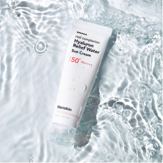 Hanskin Real Complexion Hyaluron Relief Water Sun Cream SPF50+ PA++++ 50ml