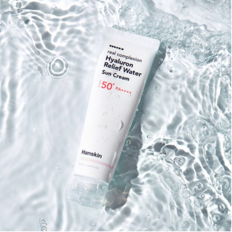 Hanskin Real Complexion Hyaluron Relief Water Sun Cream SPF50+ PA++++ 50ml