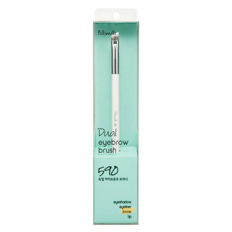 Fillimilli Dual Eyebrow Brush 590 -makeup skin care eye tool