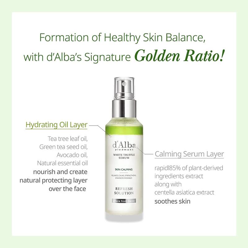 d'Alba White Truffle Purifying & Calming Serum 150ml