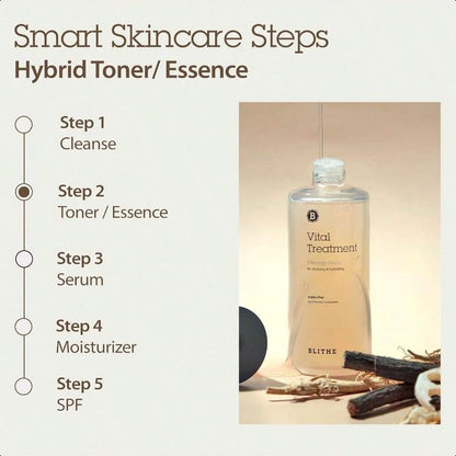 Blithe Asian Skincare 5 Roots Clear Essence Lotion For Dry Skin - Hydrating Face Essence Rice Water
