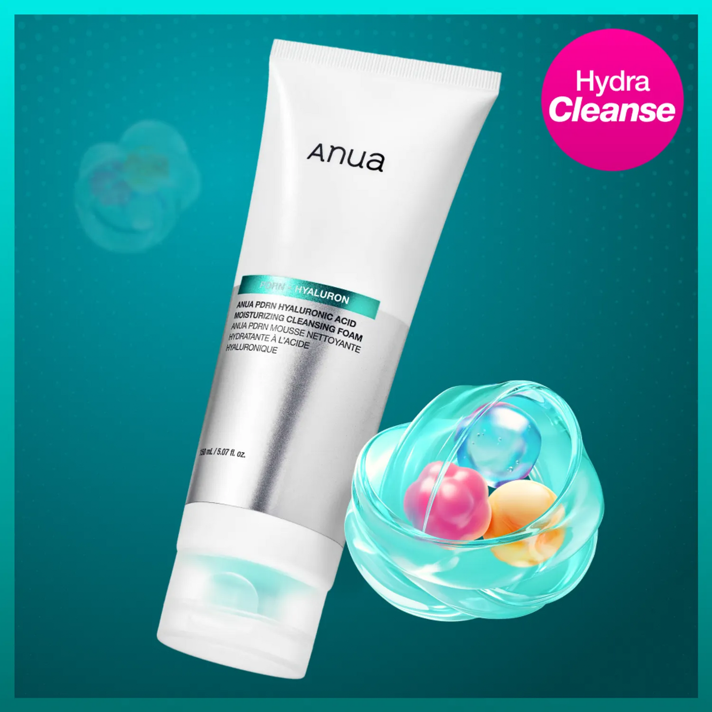 Anua PDRN Hyaluronic Acid Moisturizing Cleansing Foam 150ml