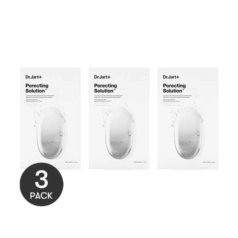 Dr.Jart+ Dermask Ultra Jet Porecting Solution Bubbling Charcoal Masks 5 Sheets*3 Packs