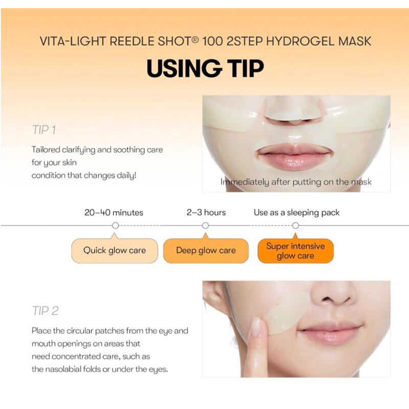 VT  Vita-Light Reedle Shot 100 2-Step Hydrogel Mask 34.5g*4pcs