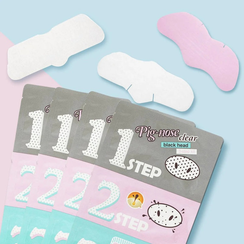 HOLIKA Nose Patch Acne Set Trilogy Blackhead Removal Pig Nose Patch