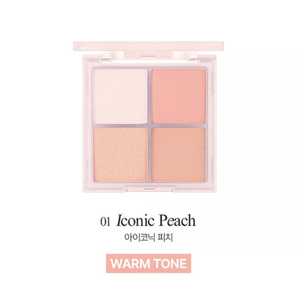 VDL Cheek Stain Blusher Palette 2 types 10g