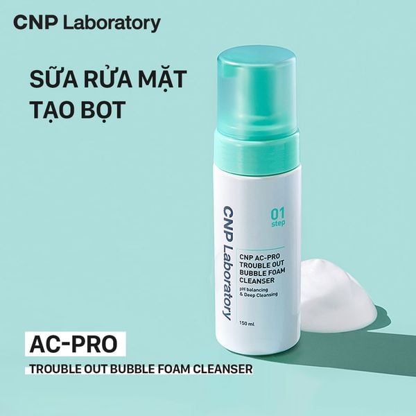 [CNP Laboratory] AC Pro Trouble Out Bubble Foam Cleanser 150ml