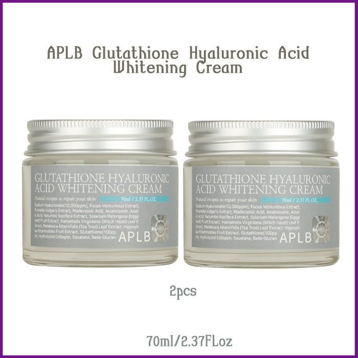 APLB Glutathione Hyaluronic Acid Whitening Cream 70ml Made in Korea Whitening Care Solution Korean Authentic Skincare Beauty product