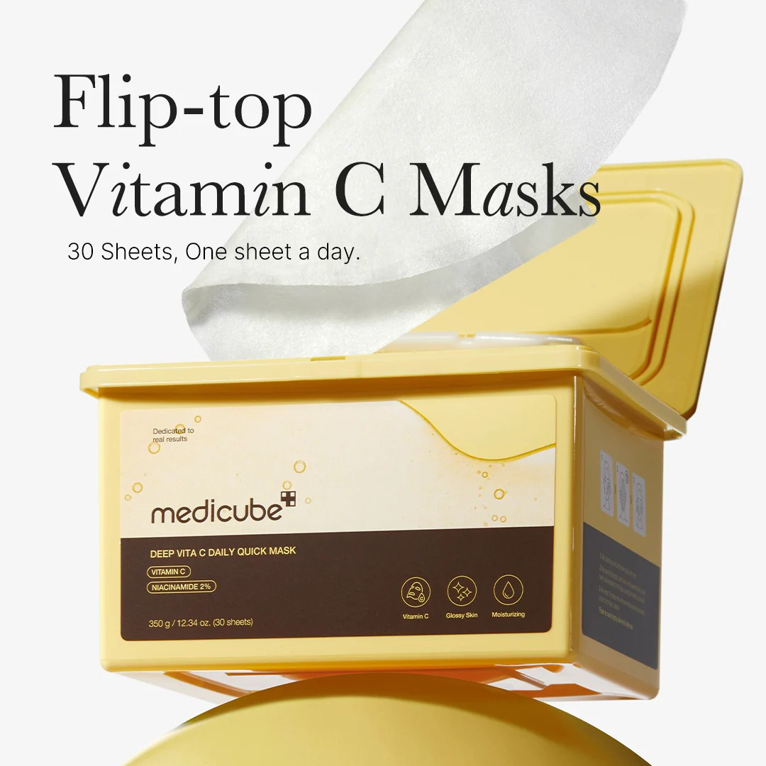 MEDICUBE Deep VITA C Daily Quick Mask 350g (30 Sheets)