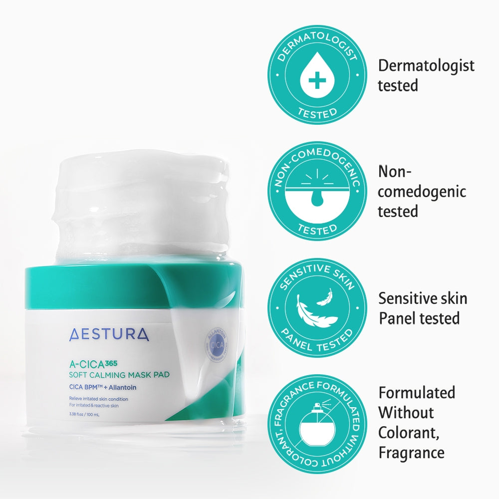 AESTURA A-CICA365 Soft Calming Mask Pad 60 Pads