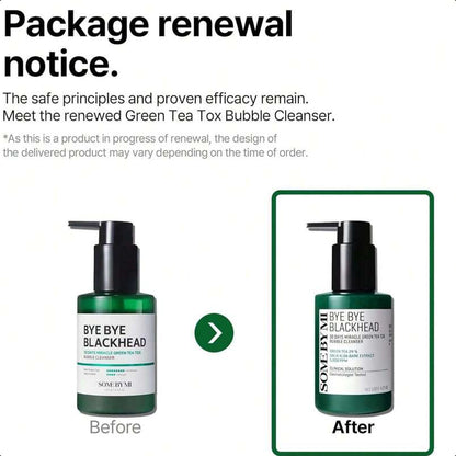 SOME BY MI Bye Bye Blackhead 30 Days Miracle Green Tea Tox Bubble Cleanser 4.23oz, 120g