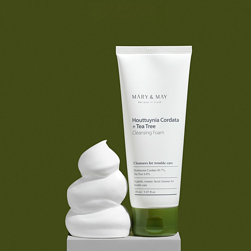 Mary & May Houttuynia Cordata + Tea Tree Cleansing Foam - 150ml