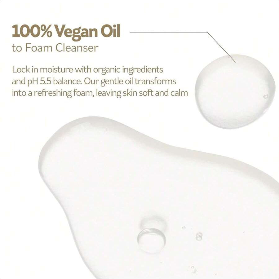 PESTLO Ourecipe Oil To Foam Cleanser – Vegan, Hypoallergenic, Gentle Makeup Remover, Deep Cleansing, Non-Sticky For All Skin Type Including Sensitive, Dry And Acne-Prone Skin, 6.76 Fl Oz (200ml)