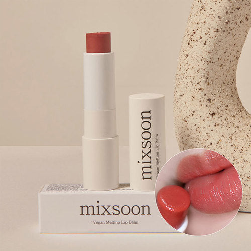 MIXSOON Vegan Melting Lip Balm - Clear/Dry Rose - 4.1g