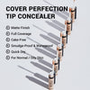 THE SAEM Cover Perfection Tip Concealer, Liquid Multi-Use Concealer, Full Coverage Makeup for Acne Dark Spots Dark Circles Hyperpigmentation and Blemishes