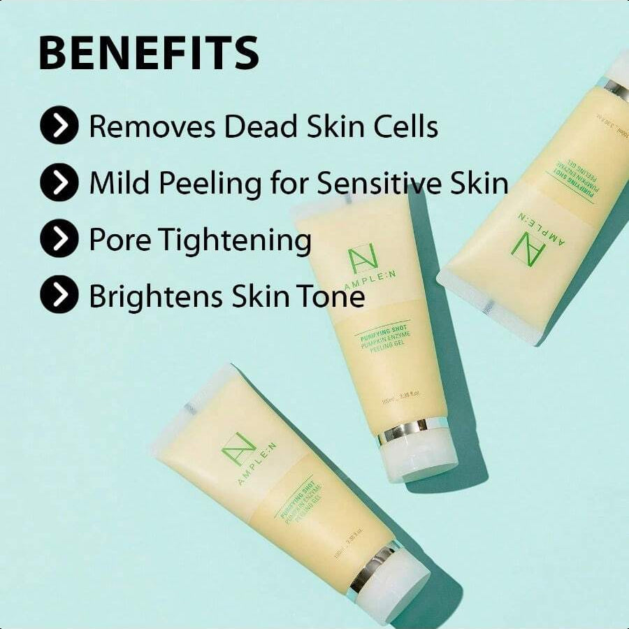 Ample:N Purifying Shot Pumpkin Enzyme Peeling Gel 100ml/3.38 Oz.