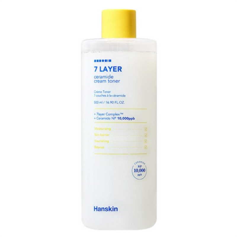 [HANSKIN] 7 Layer Ceramide Cream Toner - 500ml