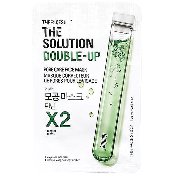 The Face Shop The Solution Double Up Face Mask Sheet 10pcs