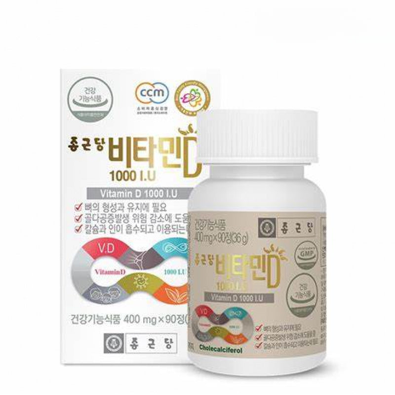 Chong Kun Dang vitamin D 1000IU 36g (400mg x 90tablets)