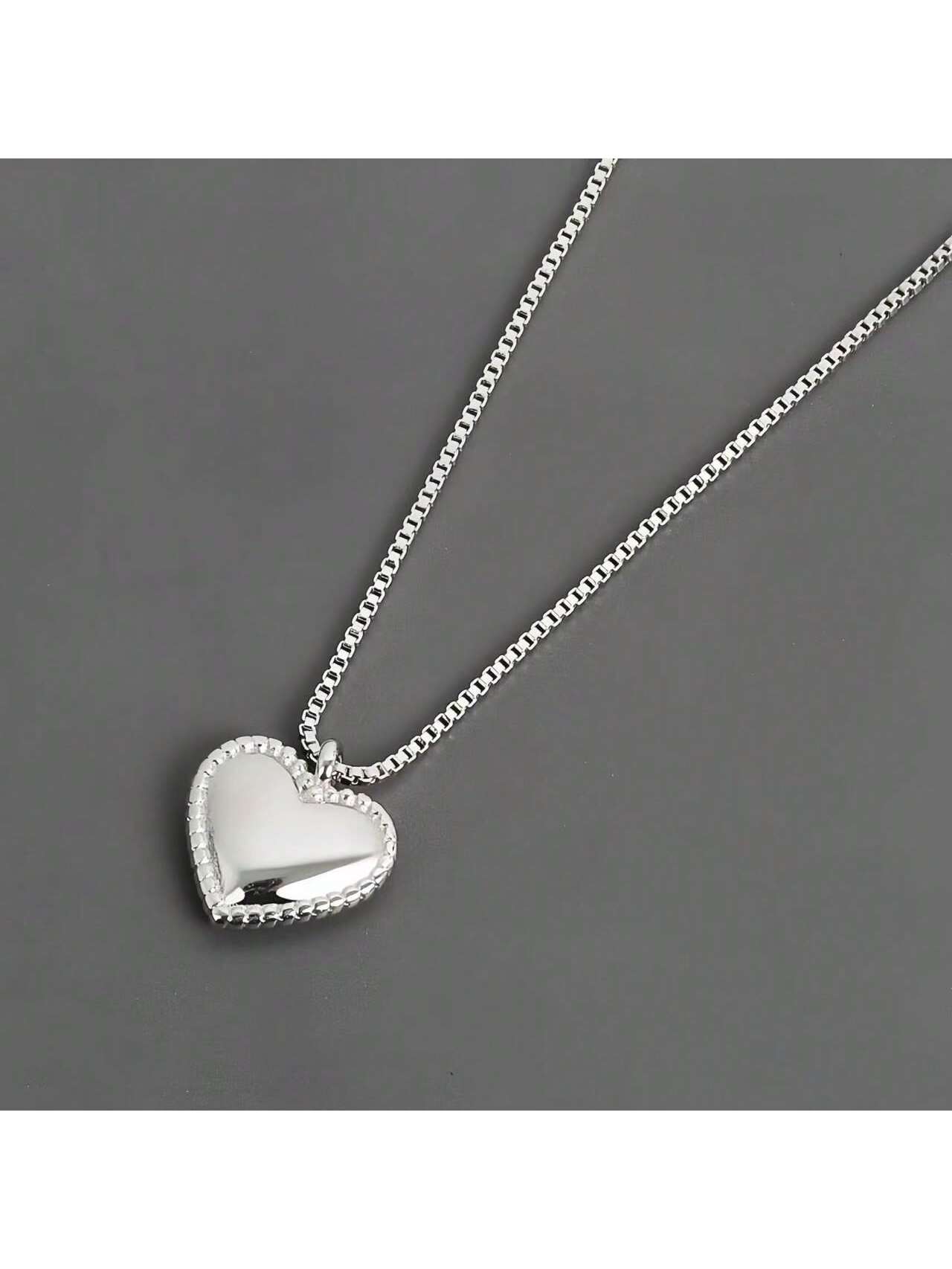 Sterling Silver Heart Pendant Necklace