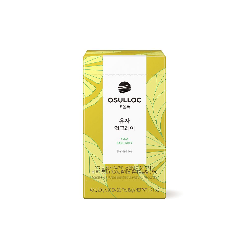 OSULLOC Yuja Earl Grey Tea 2g×20 Tea Bags 40g