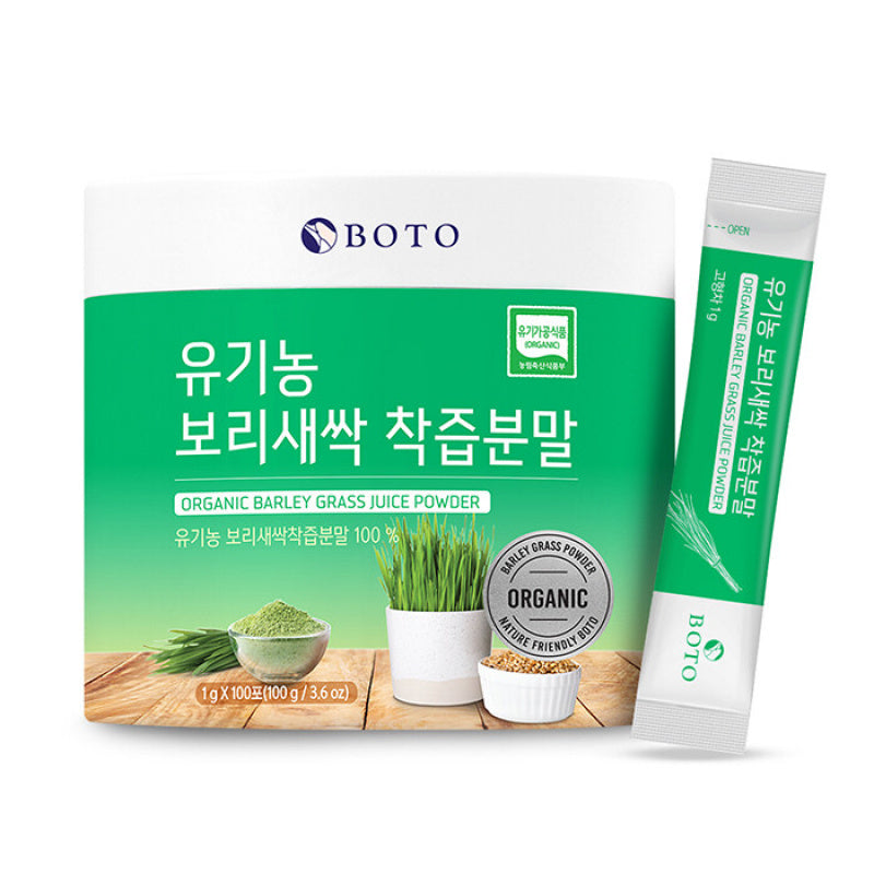 BOTO organic Barley Sprout Juice Powder 100g(1g x 100sticks)