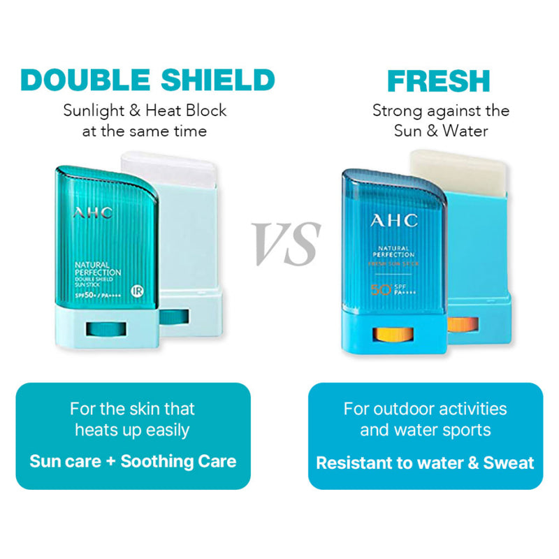 AHC Natural Perfection Double Shield Masters Air Rich Sun Stick SPF50+ PA++++ 14g/22g