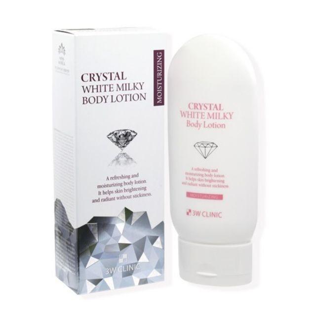 3w Clinic Crystal White Milky Body Lotion 150g