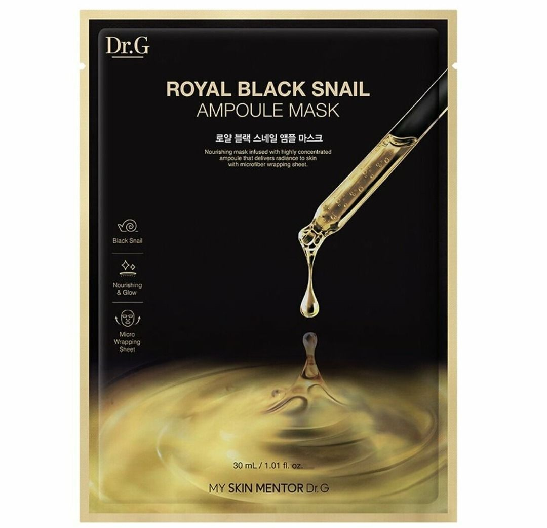 Dr.G Royal Black Snail Ampoule Mask Pack 30ml 1box/10PCS