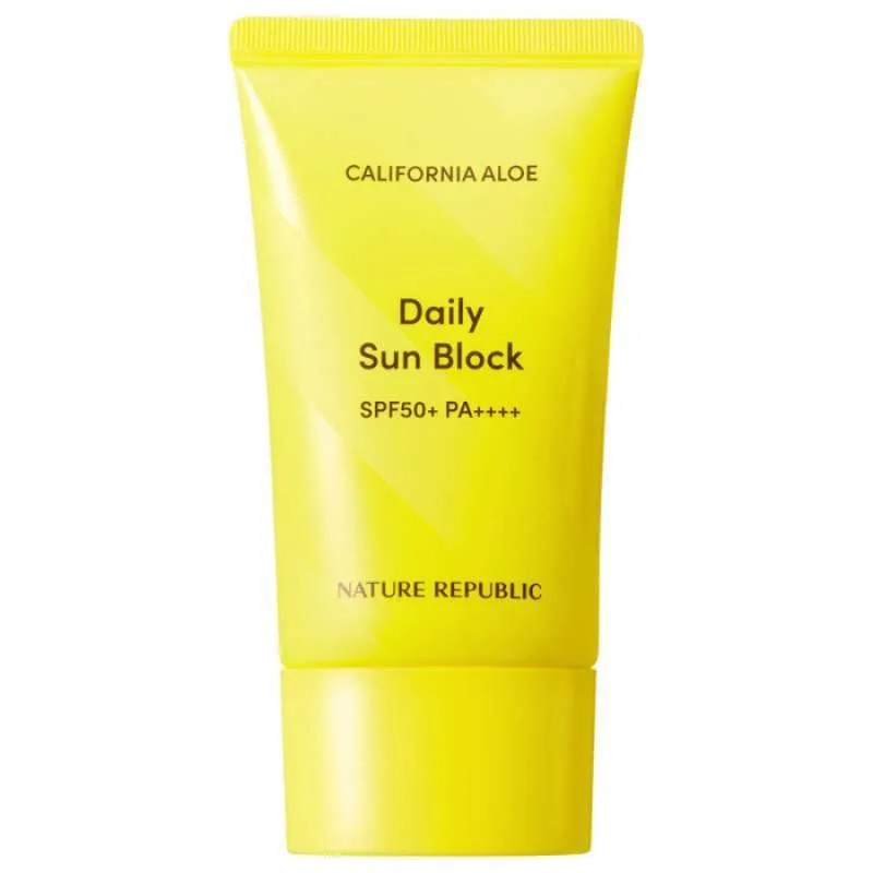 ネイチャーリパブリック カリフォルニア アロエ デイリー サンブロック 57ml (SPF50+)x2パック