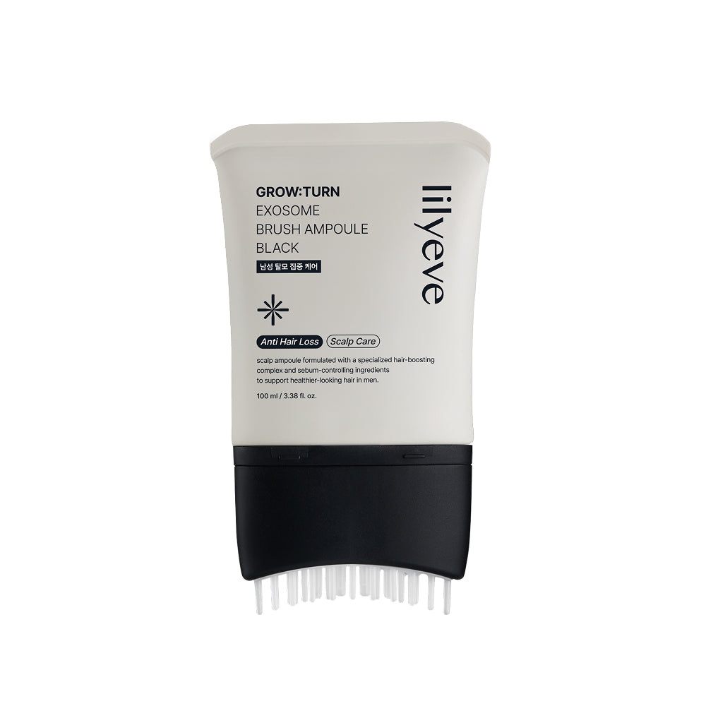 lilyeve Grow Turn Exosome Brush Ampoule Prime 100ml, Built-in Brush,Suit for man,
