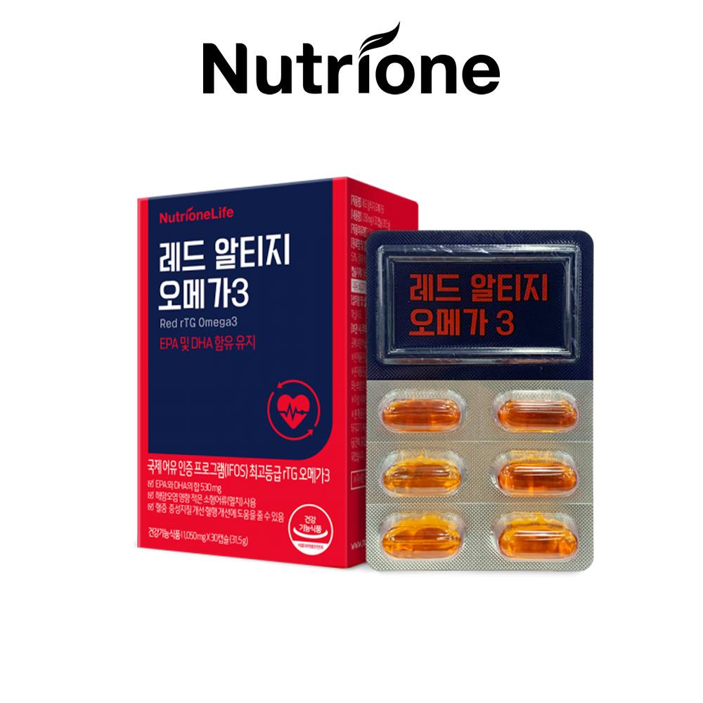 NUTRIONE Red RTG Omega 3 (1,050mg * 30ea/1 box)