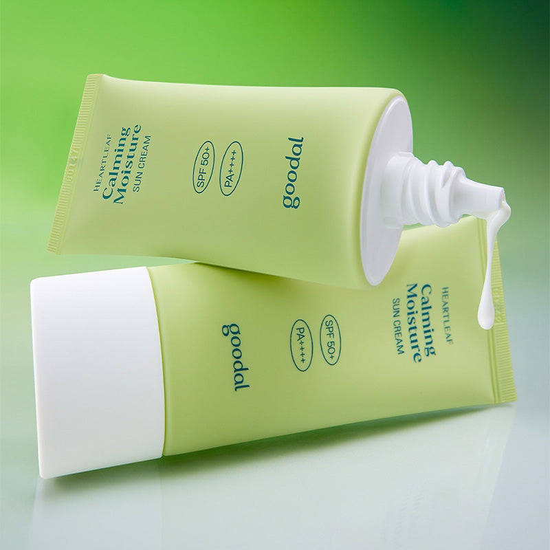 Goodal Heartleaf Calming Moisture Sun Cream SPF50+PA++++ 50ml*2