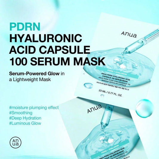 ANUA PDRN Hyaluronic Acid Capsule 100 Serum Mask 1ea