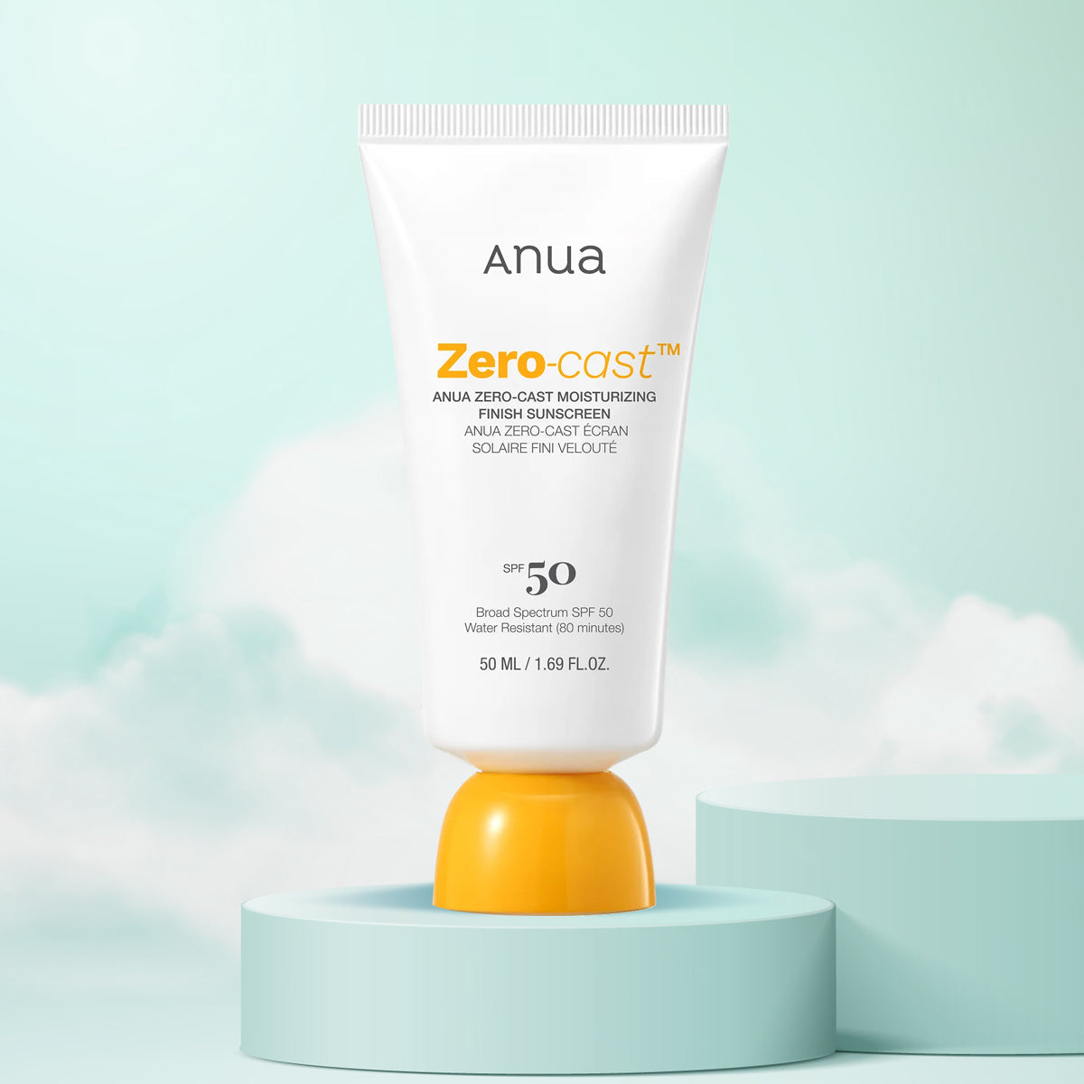 Anua Zero-Cast Moisturizing Finish Sunscreen 50ml
