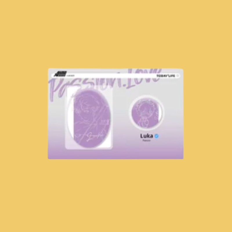 Alien Stage Passion Series - Line Art Irregular Badge Set