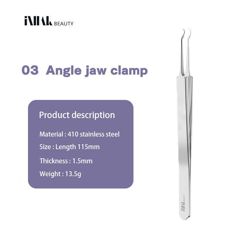 [100% Original] Inhak Professional Acne Clip Straight Tweezers | Diagonal Tweezers | Hook Tweezers