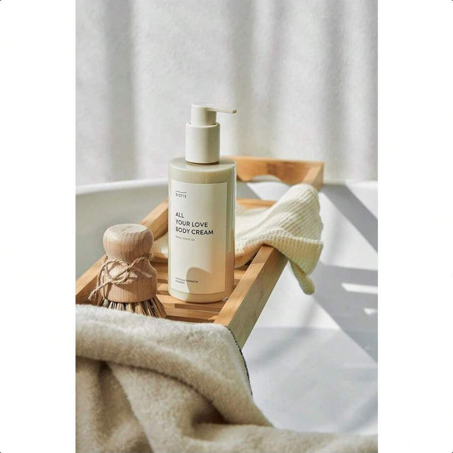 sioris All Your Love Body Cream 300ml/10.14 Oz Deep Moisturizing Revitalize Vitamin Body Cream For Dry And Sensitive Skin And Family