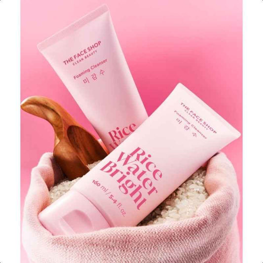 THE FACE SHOP Rice Water Bright Foaming Cleanser 160ml