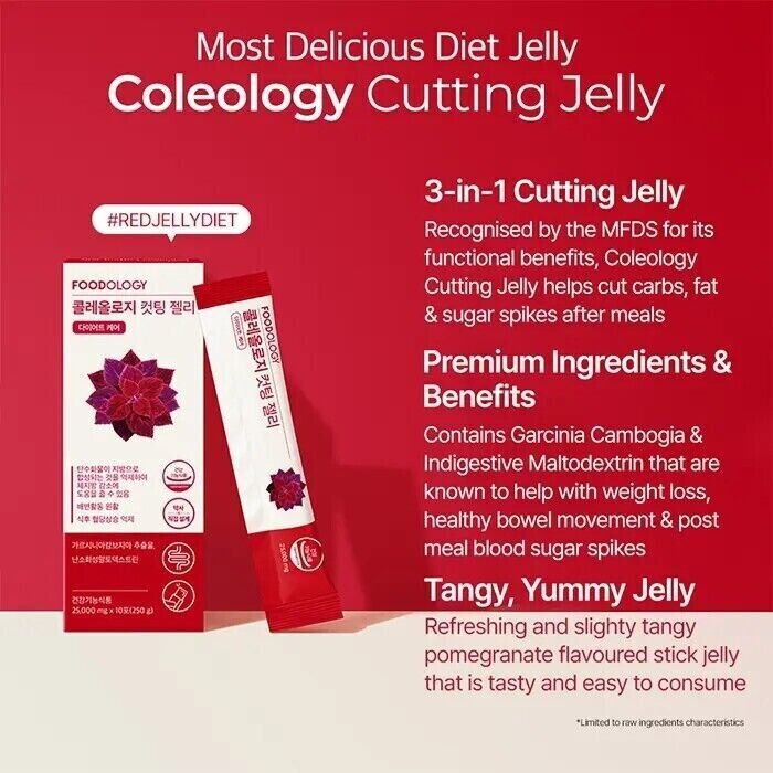 FOODOLOGY Coleology Cutting Jelly (10ea) - Fat burner Weight Management