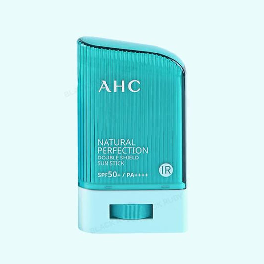 AHC Natural Perfection Double Shield Sun Stick SPF50+/PA++++ 22g (With The Patented UV IR Block Technology/Natural Ingredients) (Color Random)